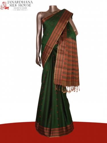 Exclusive Handloom Thread Weave Soft Silk Saree